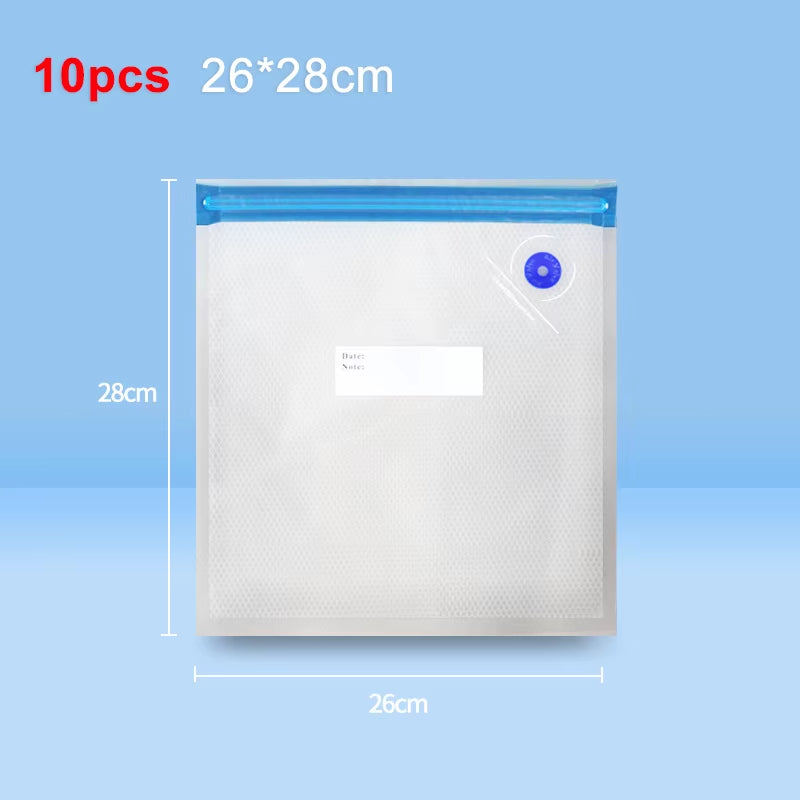 Vacuum Sealer Pump Electric Air Pump Rechargeable Automatic Sealing Machine with Reusable Vacuum Sealer Bags Food Packaging Bag