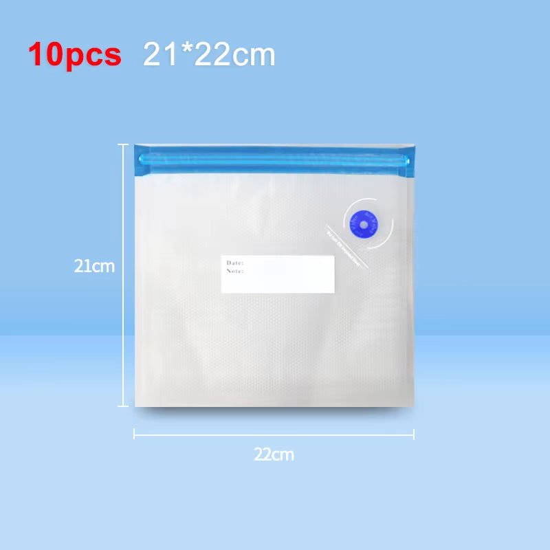 Vacuum Sealer Pump Electric Air Pump Rechargeable Automatic Sealing Machine with Reusable Vacuum Sealer Bags Food Packaging Bag