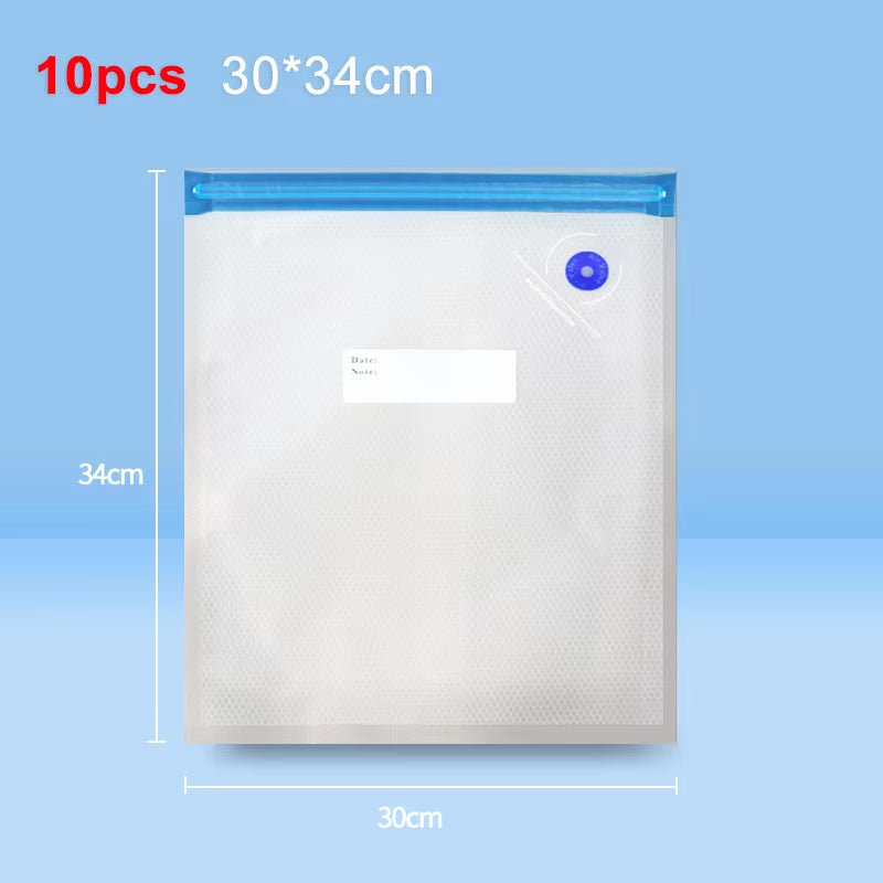 Vacuum Sealer Pump Electric Air Pump Rechargeable Automatic Sealing Machine with Reusable Vacuum Sealer Bags Food Packaging Bag